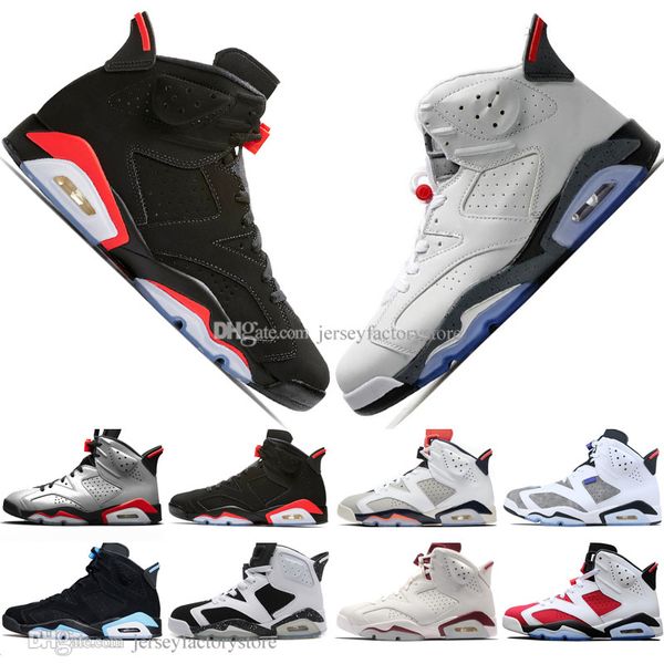 

2019 infrared bred 6 6s mens basketball shoes 3m reflective tinker maroon alternate hare olympic flint men sports sneakers designer trainers