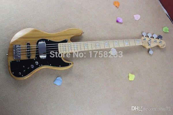 

new string bass guitar wood color active amplifier circuit electric guita