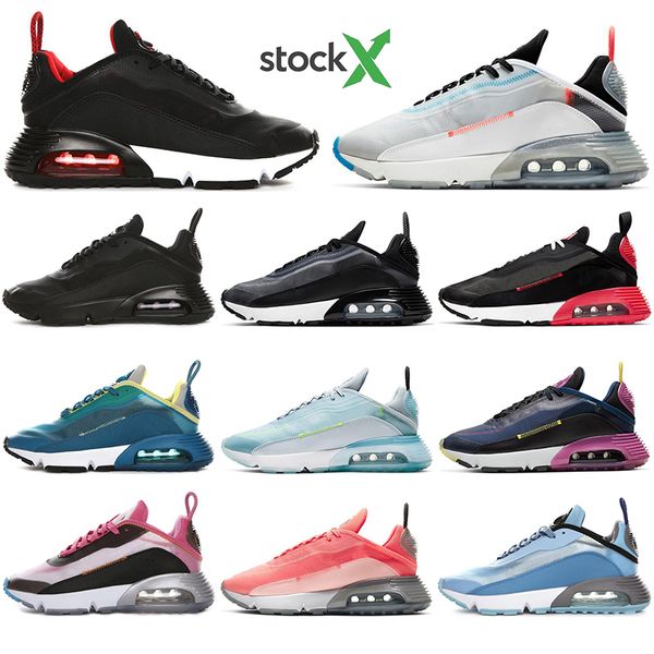 

with socks 2090 running shoes for men women black grape pure platinum duck camo bred triple black white mens sport sneakers trainer