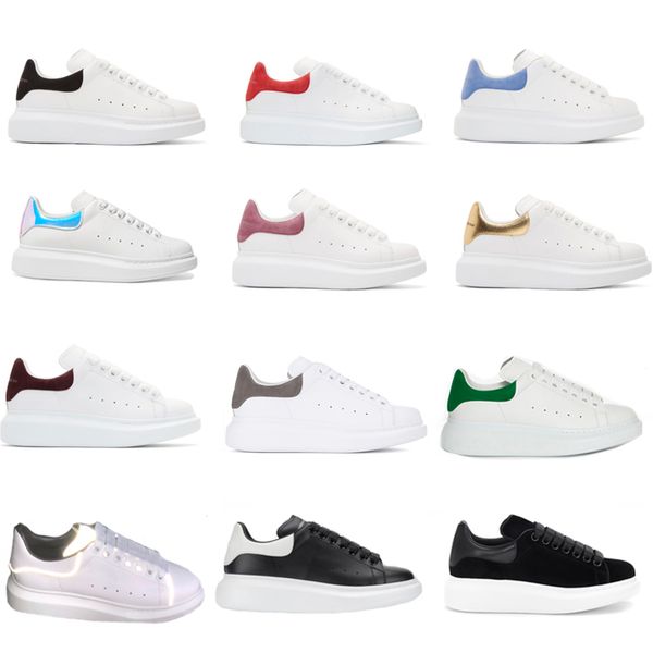 

beat designer shoes trainers reflective 3m white leather platform sneakers womens mens flat casual party wedding shoes suede sports sneakers, Black