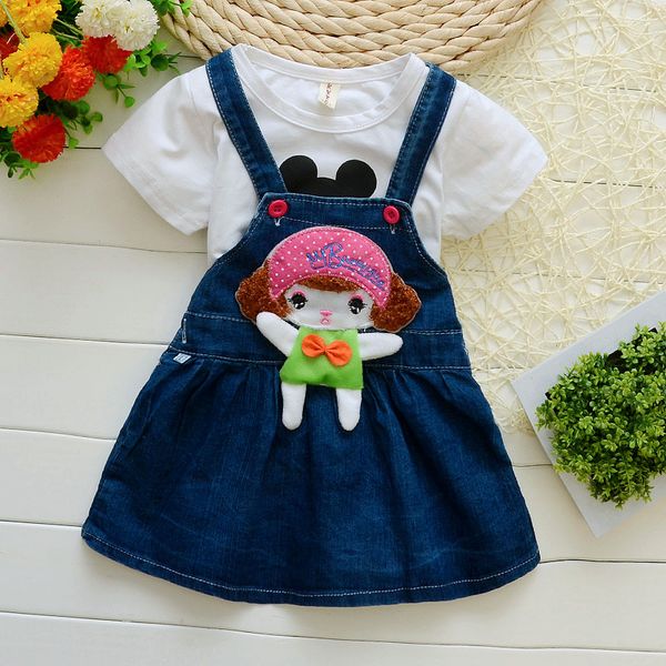 

girl's denim slip skirt spring 2020 children's wear