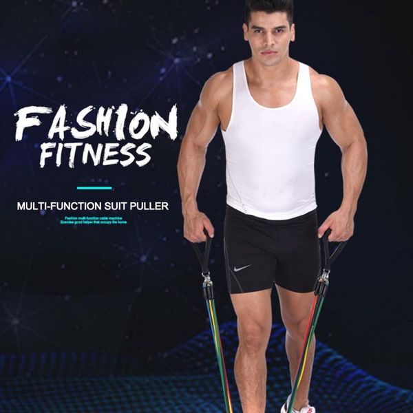 

11pcs fitness pull rope resistance bands latex strength gym equipment for home elastic exercises body fitness workout equipment