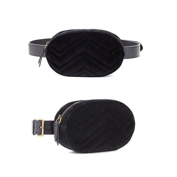 

2020 style most popular luxury handbags men women bag designer mini messenger bags feminina velvet girl waist bag with 2216