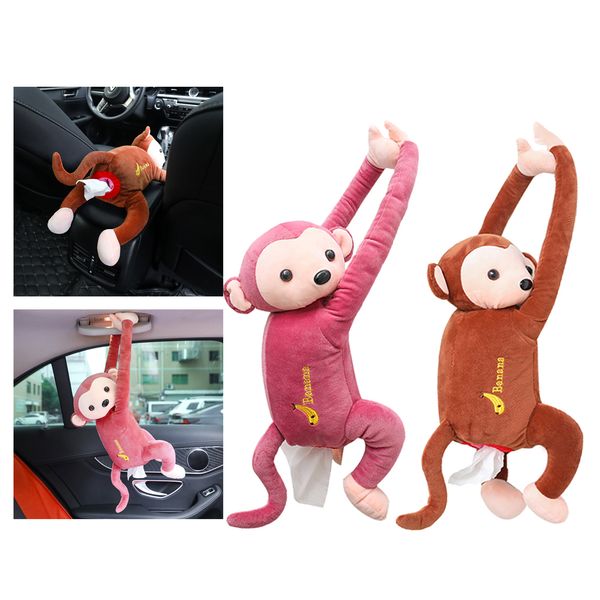 

1 pcs multi-purpose tissue paper storage monkey shape cartoon cameo for car truck rv boat yacht marine etc 70x40x16cm 2 colors