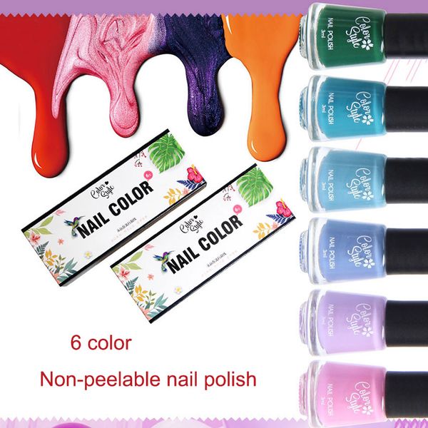 

6pcs nail polish gel set diy art long lasting waterproof fashion non-toxic for women cd88