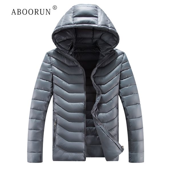 

aboorun plus size 9xl men's casual down coat thick warm down jackets winter hooded coat parka for male r1240, Black;brown