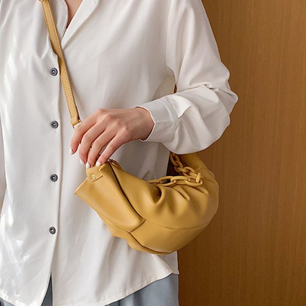 

new thick chain design pu leather crossbody bags for women 2020 small messenger shoulder bag female personality hand bag bolsa