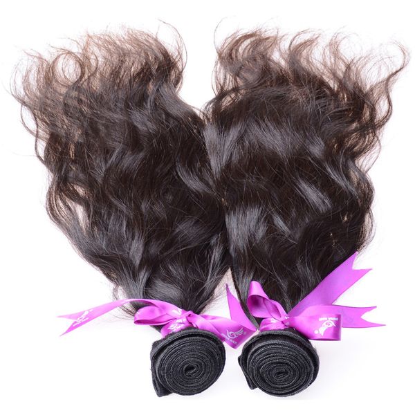 50% das vendas 7A top quality Feixes de cabelo Indiano Peruano Feixes de Cabelo Virgem Malaio Brasileiro 3 Pcs Onda Natural extensão de hairchina