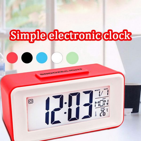

kids students desk digital alarm clock time snooze temperature date humidity display night light perpetual calendar backlight
