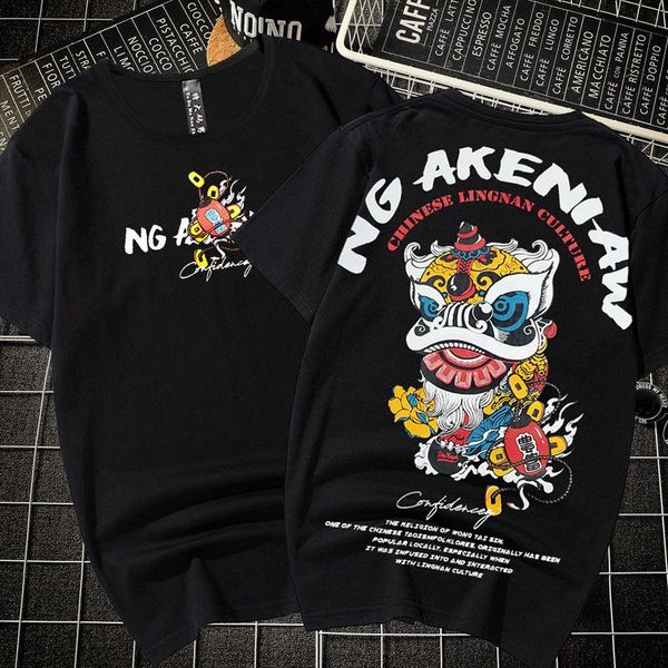 

luxury designer summer casual men's shirt loose nut fertilizer plus plus size men's round neck short sleeve t-shirt, White;black