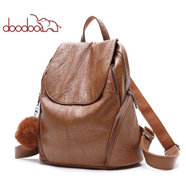 

fashion teen backpack doughnut female geometric women pu leather travel multifunctional school bags ornaments 2019 new girl bagpack sale