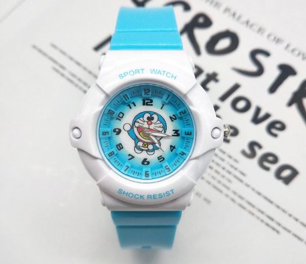 

fashion living waterproof kids women hello cat watches children boy girls students kitty casual sports wrist watch kt lady, Blue