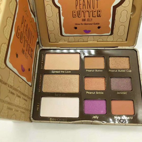 

марка слишком арахисовое масло тени для век 9 цветов палитра теней для век с подсветкой контурная палитра мерцание матовый макияж глаз