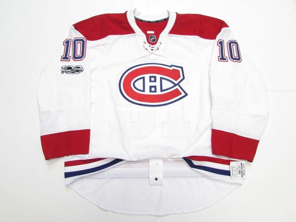 

custom lafleur 10 montreal canadiens away 100th anniversary edge 2.0 jersey stitch add any number any name mens hockey jersey xs-6xl, Black;red