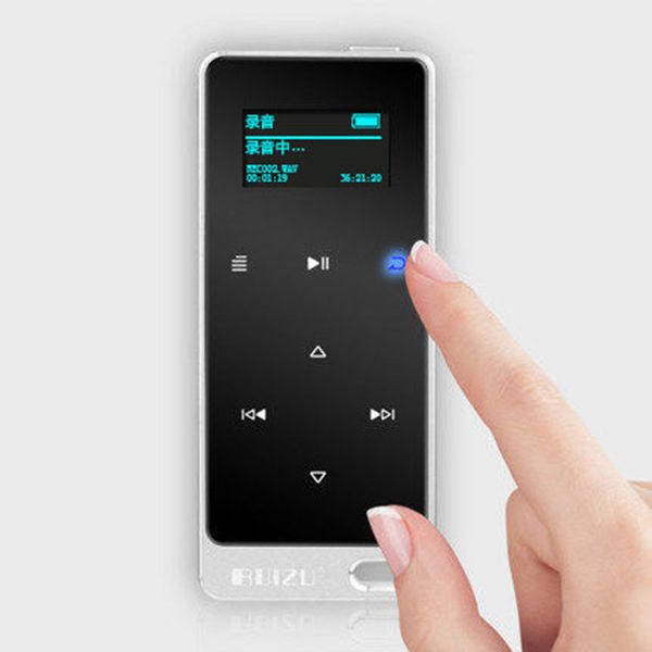 

ruizu x05 8gb 16gb ultra-thin touch portable lossless digital sport screen hifi audio mp 3 mini music mp3 player fm radio