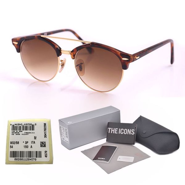 

высочайшее качество овальная планка рамка со стеклянной линзой мужчины и женщины солнцезащитные очки классические полукадры дизайнерские муж, White;black