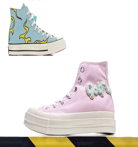 

1970s golf le fleur х 70 cherry blossom синий розовый женщины мужчины высокой моды скейтборд холст повседневная обувь, White;red
