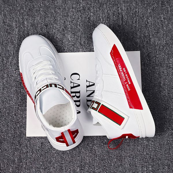 

women men new sport shoes blue red grey mens trainer sneakers casual shoes leather outdoor classic flats casual shoes 40-44, Black