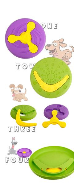 

2020 pet toy dog fiying saucer toy environmental protection material throwing training bite-resistant plastic dog flying discs toy
