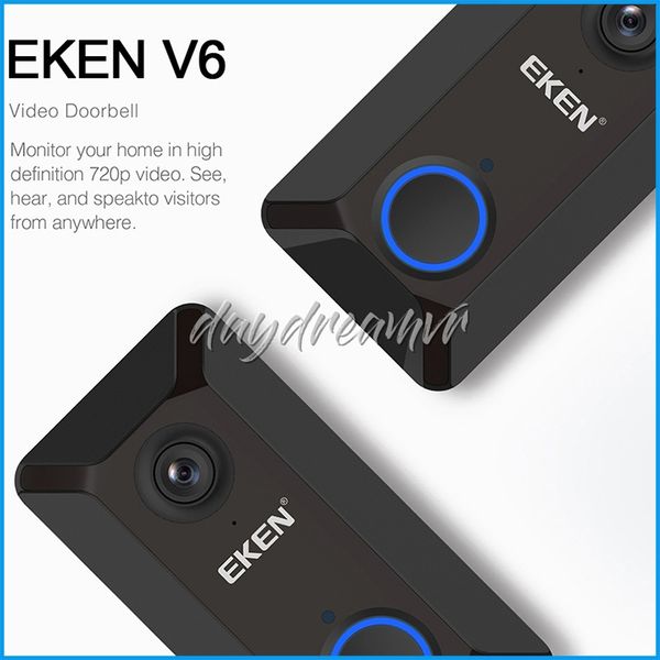 

Новый EKEN V6 Smart Wireless 720P wifi видео дверной звонок камера облако хранения дверной звон