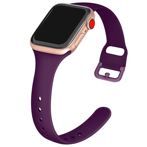 

for apple watch band 42mm 38mm silicone sports watch breathable slim strap 12 colors for iwatch 1 / 2 / 3 / 4