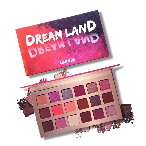 

new 18 colors dreamland eyeshadow palette peach blossom matte pearl eye shadow palette beauty makeup palettes