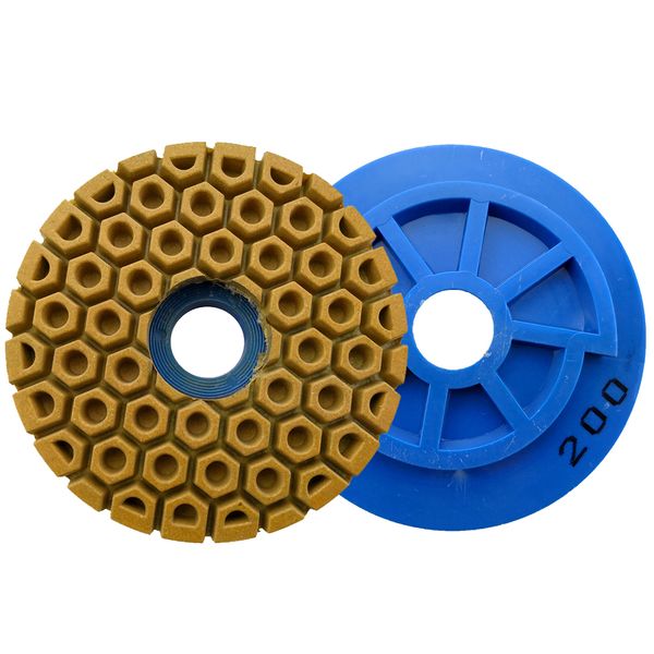 

5'' 6" snail lock edge polishing pad marble grinding granite concrete stone 5 inch 6 inch 125mm 150mm