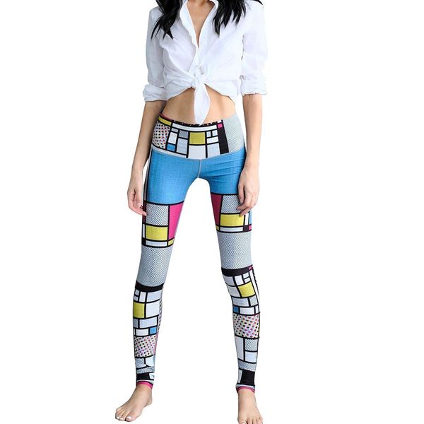 

women digital printing leggings workout leggings high waist push up leggins mujer fitness women's pants #f, Black