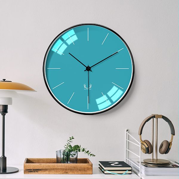 

nordic creative wall clock hanging wall family bedroom silent clock hanging living room minimalist watch bb50wc