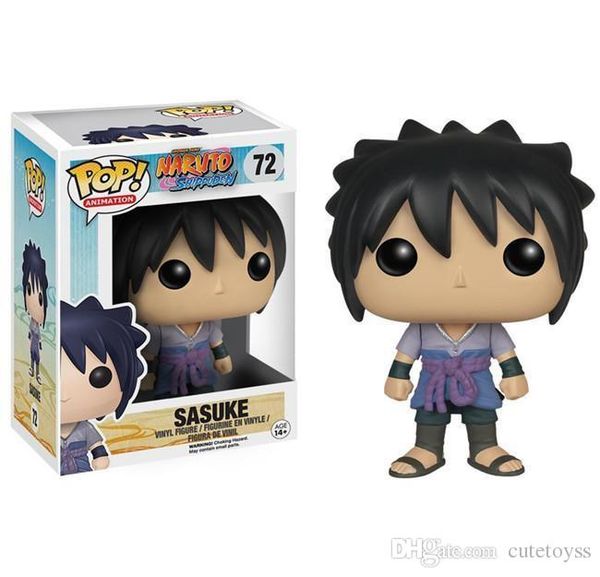 

wholesales price t635 for boys gift funko pop animation naruto shippuden sasuke vinyl action figure with box toy gify doll good quality