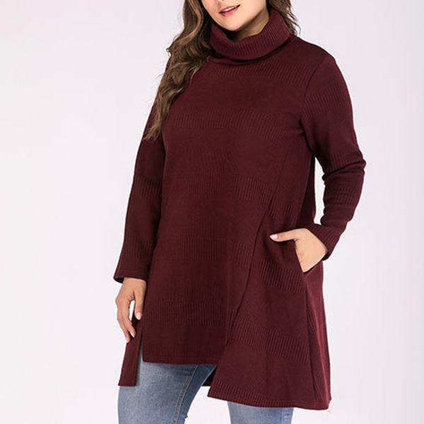 

women's sweater women's plus size sweater thick needle long sleeve o-neck pullover sweters women invierno 2019, White;black