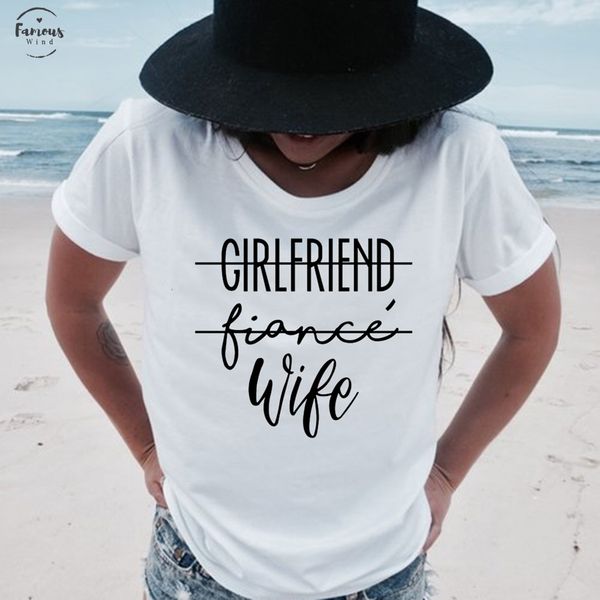 

подруга жених жена футболка будущая миссис тамблер футболка обручальный подарок жених рубашка девичник топы модные повседневные футболки, White