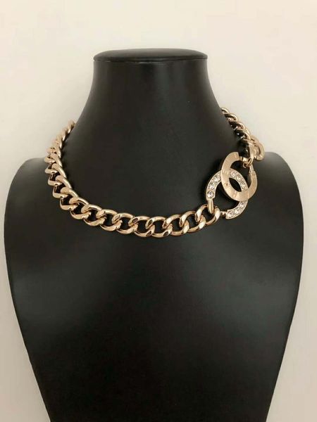 

2019 Высокое качество роскошных дизайнерских украшений 18 К позолоченные ожерелье /