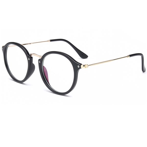 All'ingrosso- Montatura per occhiali con montatura per occhiali a luce blu trasparente Occhiali per computer Occhiali da vista rotondi trasparenti da donna femminili