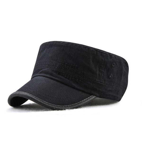 

cadet army cap summer outdoor plain flat basic hat for women men jl, Blue;gray