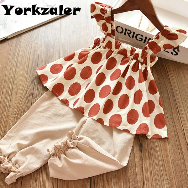 

baby girls clothes set dot printed blouse shirt and long pants for summer outfit baby kids clothing suit drop shipping, White