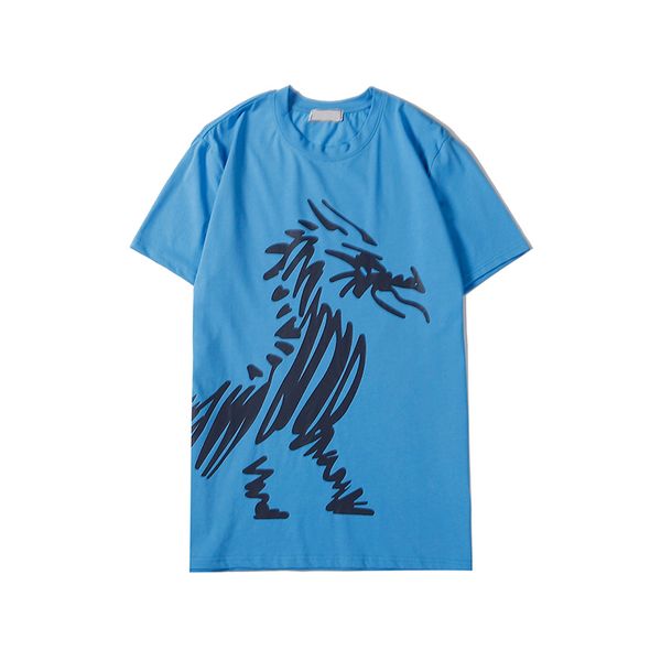 

mens designer t shirts womens brand short sleeve t-shirts dragon print crew neck luxury summer tee shipping shirt 3 colors b105468v, White;black