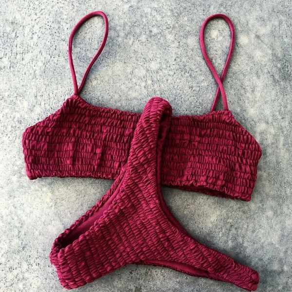 

2020 плиссированные сексуальный треугольник женский 2020 sexy плиссированные купальник треугольник бикини купальник бикини женщина, White;black