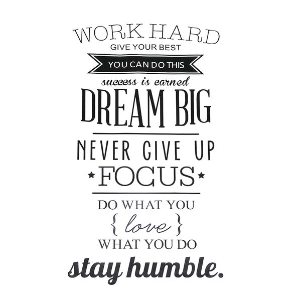 

трудолюбивый dream big quote стикер стены офиса вдохновенный декаль removable pvc