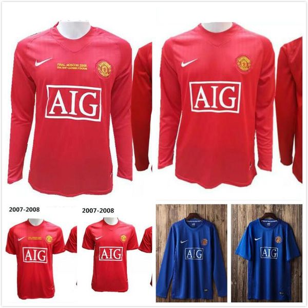 

Ретро Манчестер 07 08 тем временем, Роналду, Гиггз, Руни, Скоулз Нани человека старинные Лига 07 08 И. С. парк футбол Джерси Майо Юнайтед футболка