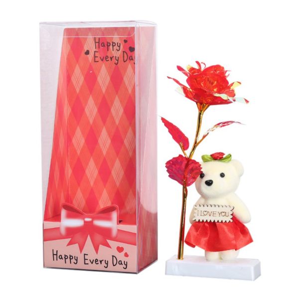 

dropshiper valentine \ 's day творческий gift 24k фольга покрыло розовое золото розовое длится forever love wedding decor lover освещение