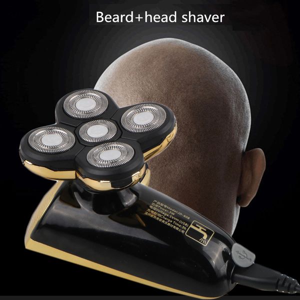 

washable mens electric shavers rechargeable head beard trimmer for men 3d floating five blade hair cutting led usb razor
