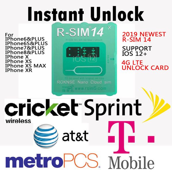 

r-sim 14 rsim nano unlock card for iphone xs max/xr/xs/8/7/6 4g ios 12