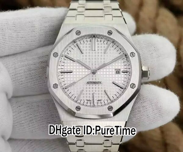 

new bff 41mm royal silver texture dial cal a3120 automatic mens watch 15400 dive stainless steel bracelet watches edition puretime c3, Slivery;brown