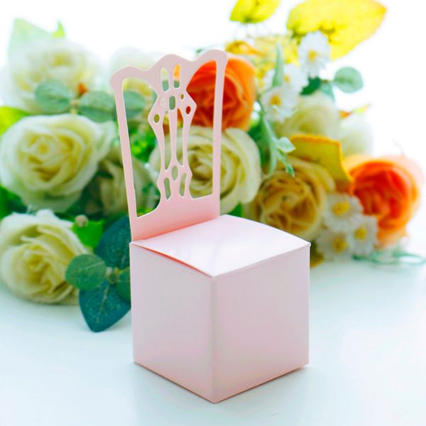 

set of 12 chair shape paper gift box wedding party favor candy decorative boxes