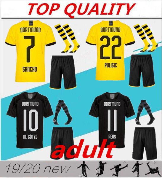 

2019 2020 boru ia dortmund occer jer ey maillot de foot kit 19 20 ancho m gotze paco alcacer guerreiro reu football hirt et