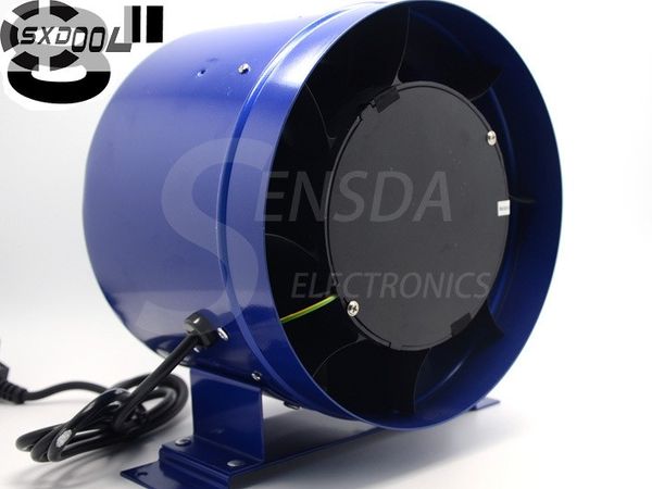 

sxdool 8" inline duct fan w/ speed controller 8 inch exhaust blower 600cfm 110vac&220vac 3000rpm powerful