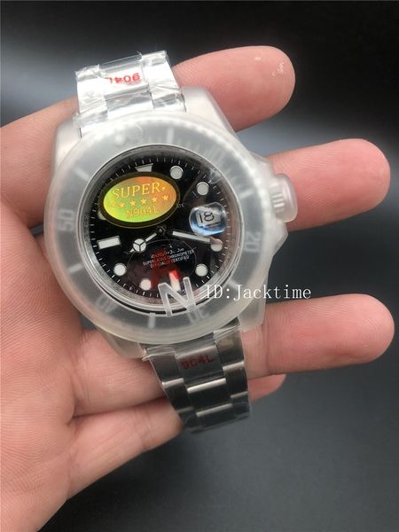 

noobf factory v9 издание 904l сталь часы автоматическая eta 2836 движение черный керамический ободок циферблат 116610 погружение glidelock з, Slivery;brown