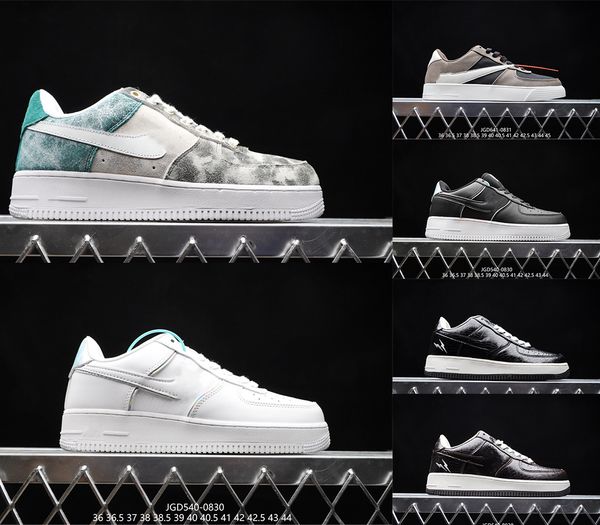 

2019 new design women all white black red casual shoes forces one 1 knit euro air high men low skateboard shoes