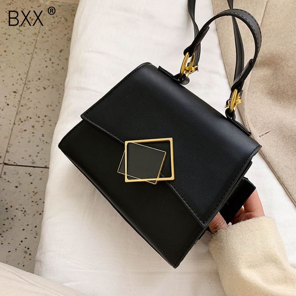 

bxx] pu leather crossbody bags for women 2020 spring all-match flap lady fashion shoulder messenger bag female handbags hj981